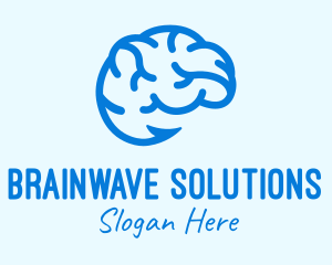 Neuroscience - Blue Brain Hook logo design