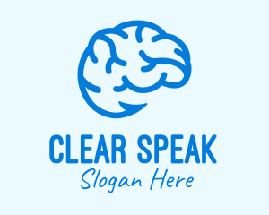 Blue Brain Hook logo design