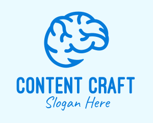 Blue Brain Hook logo design