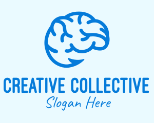 Blue Brain Hook logo design