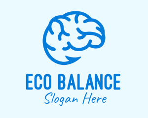 Blue Brain Hook logo design