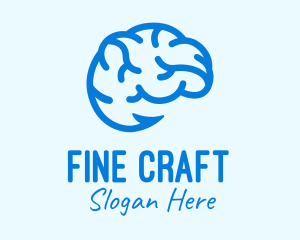 Blue Brain Hook logo design