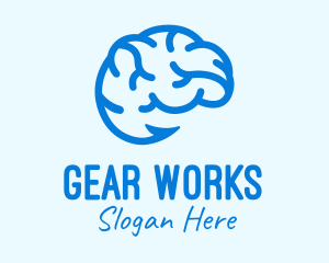 Blue Brain Hook logo design