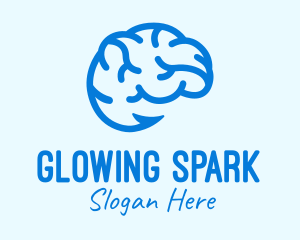 Blue Brain Hook logo design