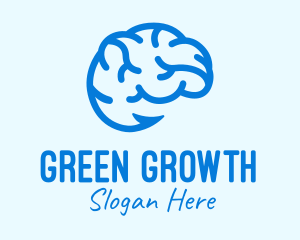 Blue Brain Hook logo design