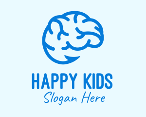 Blue Brain Hook logo design