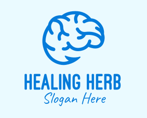 Blue Brain Hook logo design