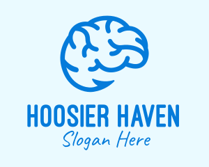 Blue Brain Hook logo design