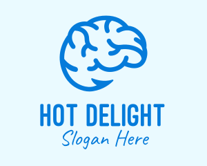 Blue Brain Hook logo design