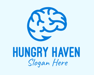 Blue Brain Hook logo design