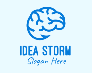 Blue Brain Hook logo design