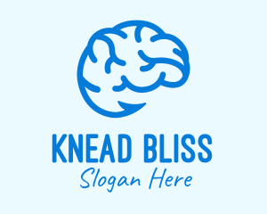 Blue Brain Hook logo design