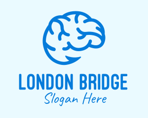 Blue Brain Hook logo design