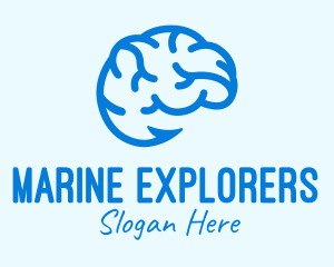 Blue Brain Hook logo design