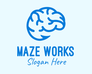 Blue Brain Hook logo design