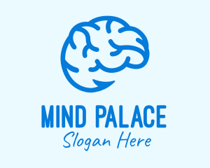 Memory - Blue Brain Hook logo design