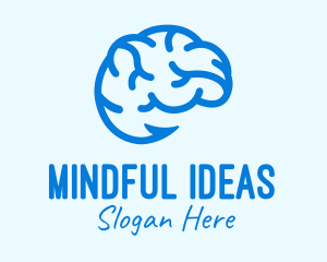 Blue Brain Hook logo design