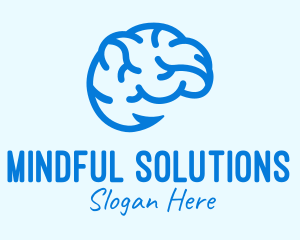 Blue Brain Hook logo design