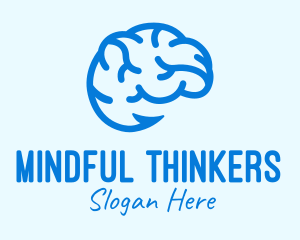 Blue Brain Hook logo design