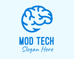 Blue Brain Hook logo design