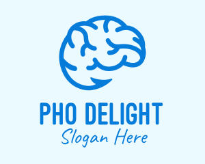 Blue Brain Hook logo design