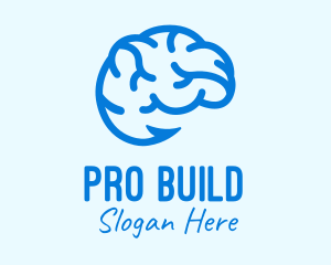 Blue Brain Hook logo design