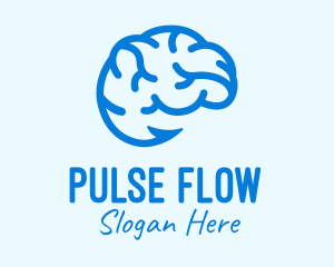 Blue Brain Hook logo design