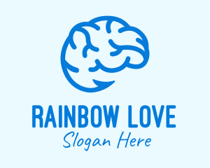 Blue Brain Hook logo design