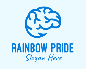 Blue Brain Hook logo design