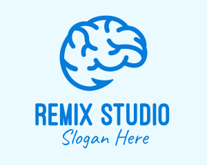 Blue Brain Hook logo design