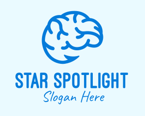 Blue Brain Hook logo design