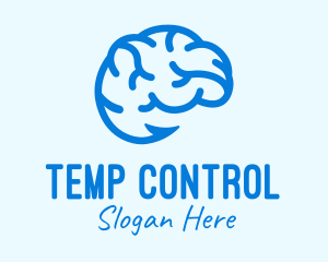 Blue Brain Hook logo design