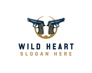 Weapon Rustic Gun logo design