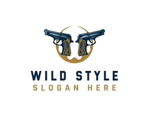 Weapon Rustic Gun logo design