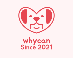 Vet - Red Dog Heart logo design