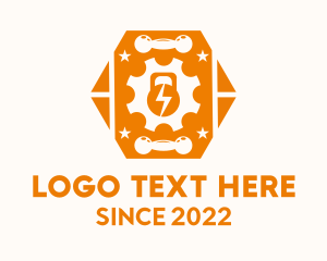 Crossfit - Orange Crossfit Equipment logo design