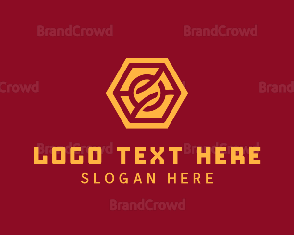 Abstract Hexagon Knot Logo