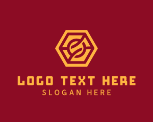 Brand - Abstract Hexagon Knot logo design