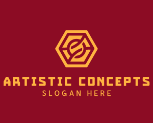 Abstract - Abstract Hexagon Knot logo design