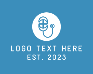 Stethoscope - Medical Healthcare Check Up logo design