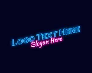 Firm - Modern Neon Light logo design