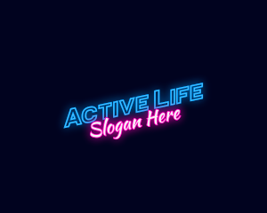 Modern Neon Light Logo