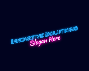 Modern Neon Light Logo