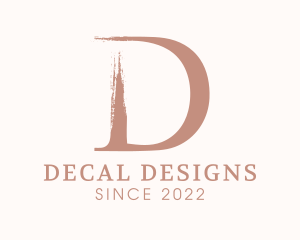 Brown Letter D logo design