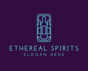 Spirits - Liquor Wine Bottle logo design