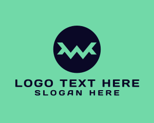 Producer - Zigzag Letter W logo design