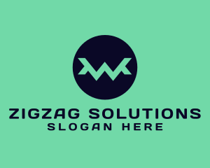 Zigzag - Zigzag Letter W logo design