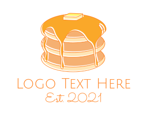 Waffle - Doodle Pancake House logo design