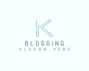 Photographer - Modern Minimalist Letter K logo design