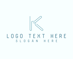 Multimedia - Modern Minimalist Letter K logo design